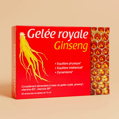 Complément Alimentaire GINSENG & GELEE ROYALE Ampoules