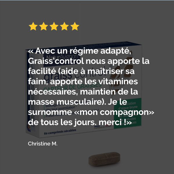 Graiss'control+ : Complément alimentaire pour capter les graisses