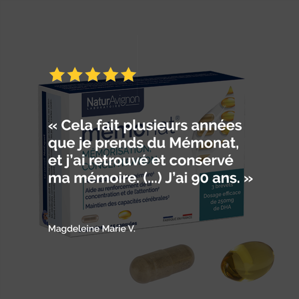 Mémonat : Complément alimentaire pour la mémoire & la concentration