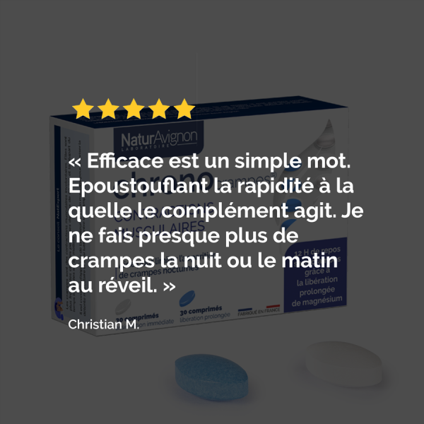 Chronocrampes : Complément Alimentaire en Comprimés contre les Crampes