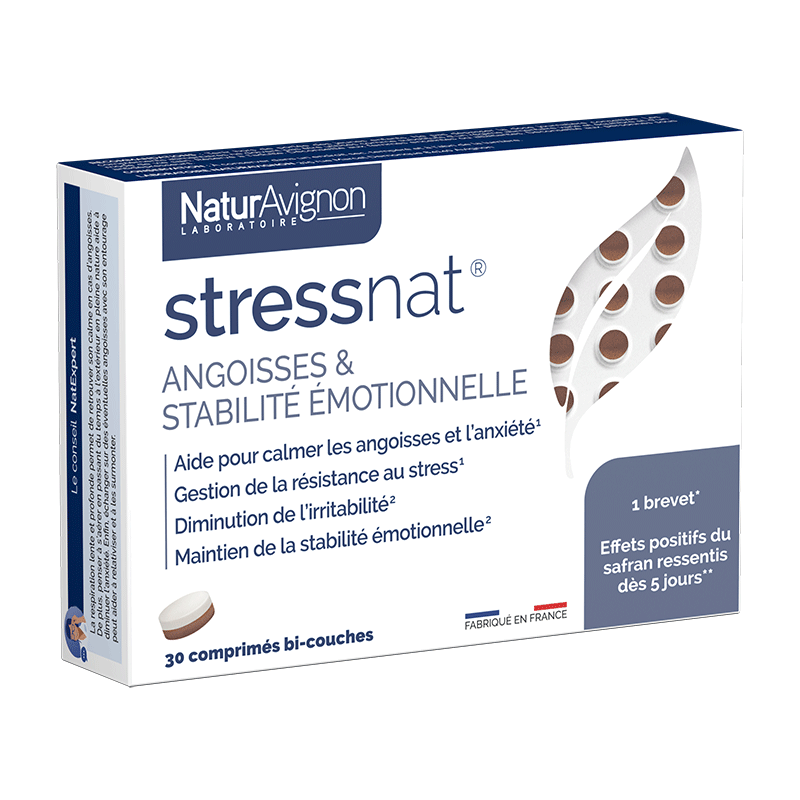 STRESSNAT : Complément Alimentaire à base de Safran contre le stress