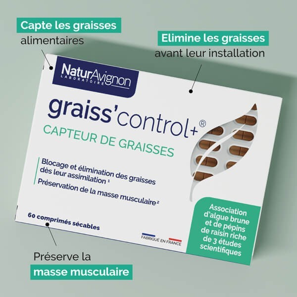 Graiss'control+ : Complément alimentaire pour capter les graisses