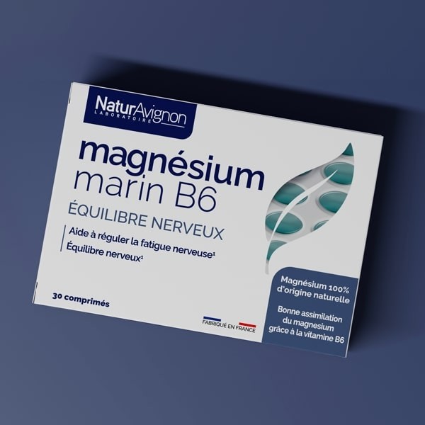 Magnésium Marin - B6 : Complément Alimentaire Magnésium Vitamine B6