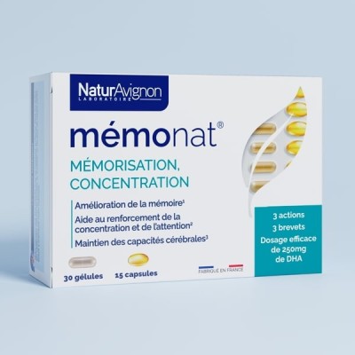 Mémonat : Complément alimentaire pour la mémoire & la concentration