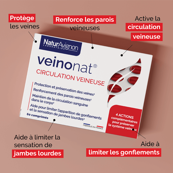 VeinonaT Comprimés : Complément Alimentaire - Circulation veineuse