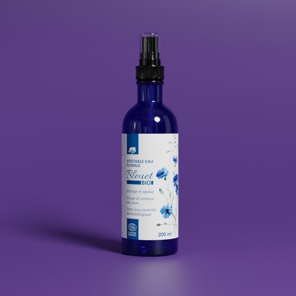 Eau Florale de Bleuet Bio pour les Yeux