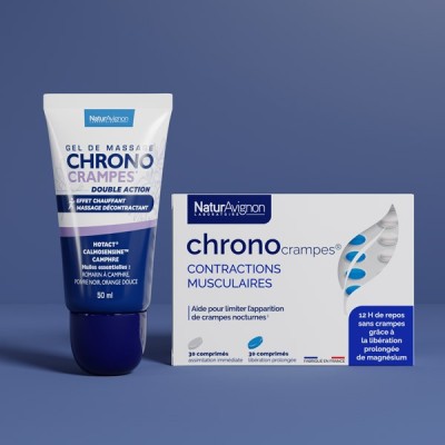 Duo ChronoCrampes comprimés & gel : soulagez efficacement vos crampes