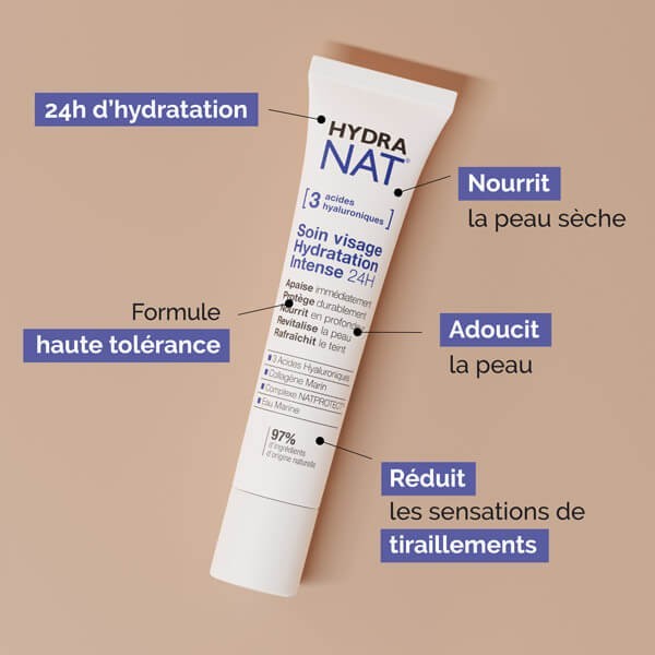 Hydranat : Soin visage apaisant peau sèche & sensible