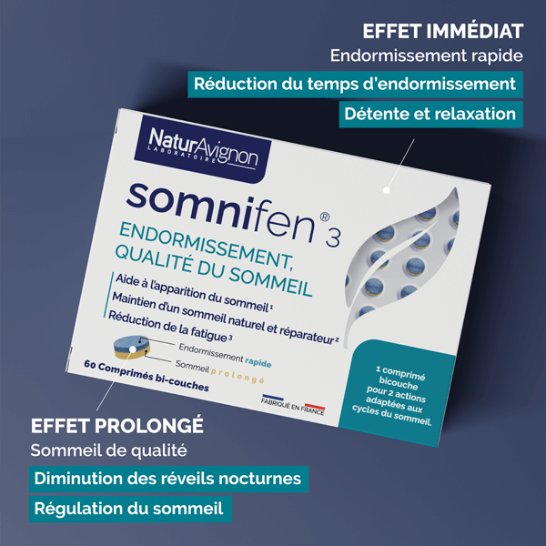 Somnifen 3, pour un endormissement rapide, sommeil de qualité