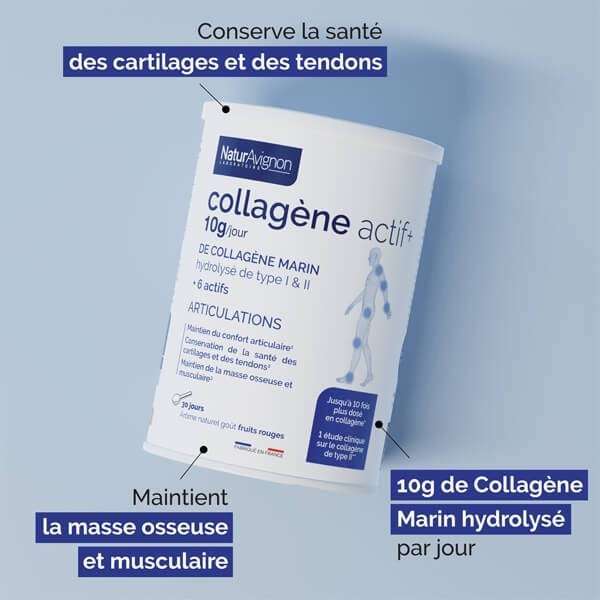 Collagène actif + : 8 actifs pour le confort articulaire