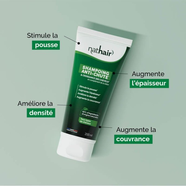 Shampoing anti-chute 5 en 1 Nathair : formule naturelle