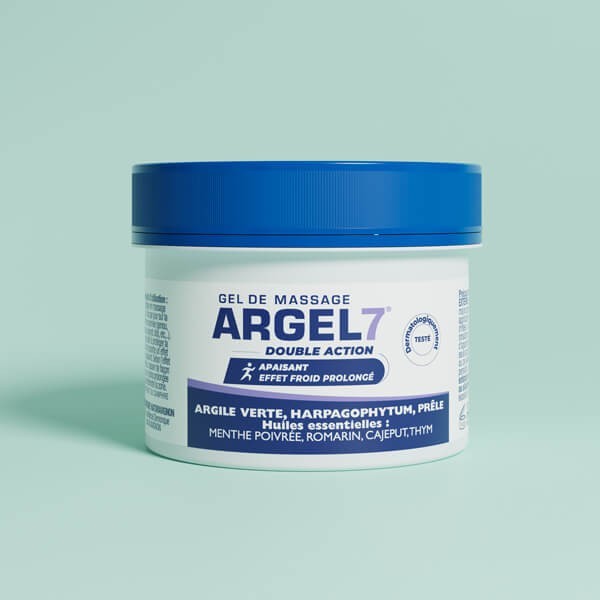 Argel 7 en pot : Gel de massage articulations & muscles effet froid