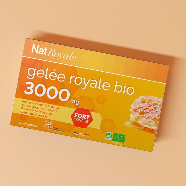 Gelée royale bio 3000 mg ampoules