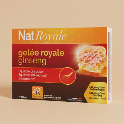 Complément Alimentaire GINSENG & GELEE ROYALE en Gélules